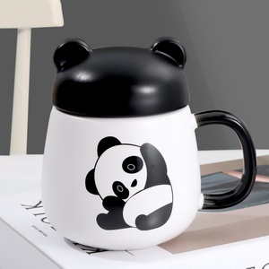 Factory Stocked 530ml 3D Panda Kitten Minimalist <b>Ceramic</b> Coffee Mug Cute Animal Shaped Gift for Students Microwave Dishwasher - Product Image 3