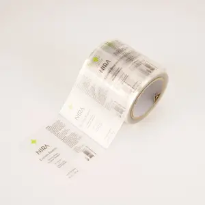 Selbst klebend Benutzer definierte wasserdichte durchsichtige Siegel aufkleber, transparenter Kunststoff aufkleber Zum Verpacken von Karton etiketten