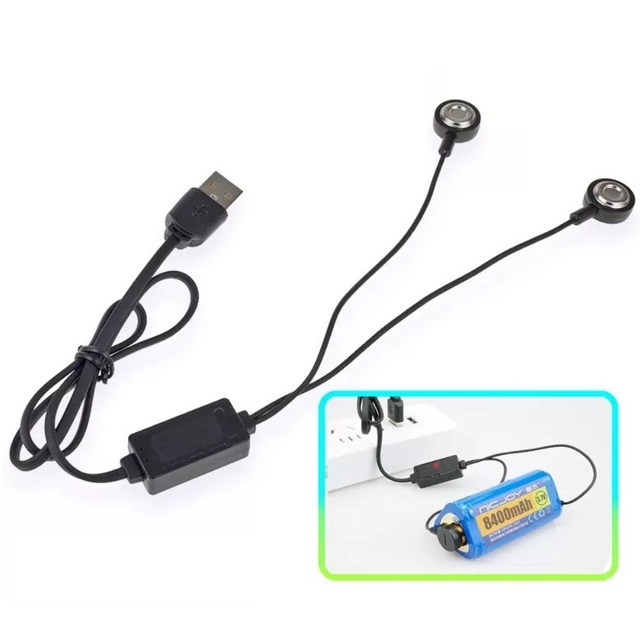 Magnetic Battery Charger 18650 Lithium Battery Charger Portable USB Interface 1.5A
