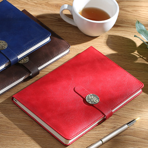 Carnet en cuir A5 pour le bureau, reliure spirale, papier Daolin 80g, bloc-notes portable, fermoir magnétique, coffret cadeau - Product Image 2