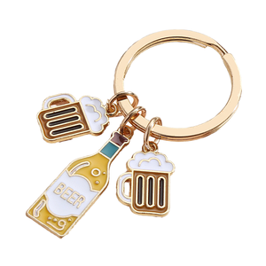 Porte-cartes en alliage émaillé pour homme/femme BeRich, porte-clés, souvenir de bar à bière et à vin rouge, accessoire pour sac à main, cadeau - Product Image 4