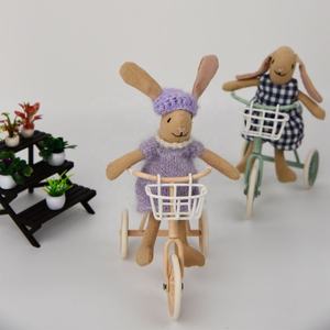 Трехколесный велосипед-коляска 1:12 Babycare в простом стиле, трехколесный велосипед с педалями, трехколесный велосипед для кукол, для кукольного домика - Product Image 3