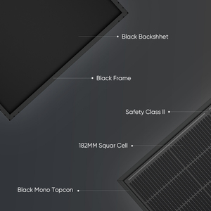 Panneaux solaires Sunpal N-Type entièrement noirs 550W-570W, prix moyen entrepôt UE - Product Image 3
