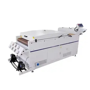 Custom Mini A1 60Cm Dtf T-Shirt Printer 4 Eps I3200 Xp600 Dual Head Dtf Printer Met Dtf Uithardende Film Oven Dyer Kachel