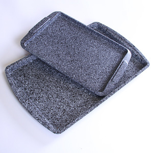 Rectangular Carbon Steel Cake Pan Non Stick Coated Baking Mold Household Baking <b>Tools</b> Set Of Two - Product Image 3