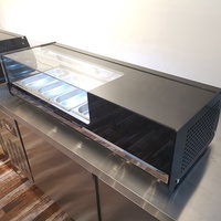 Réfrigérateur Commercial en verre, 10 pièces, glacière présentoir de supermarché pour sushis, établi