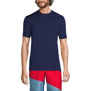 FOXA Camiseta de natación de manga corta para hombre, protección contra rayos UV, protección solar para actividades en la playa y acuáticas - Product Image 1