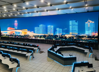 Kabinet LED COB P1.2 P1.5 untuk Ruang Layanan Kota, Video Wall 4K Tanpa Sambungan untuk Informasi Publik dan Tampilan Antrian