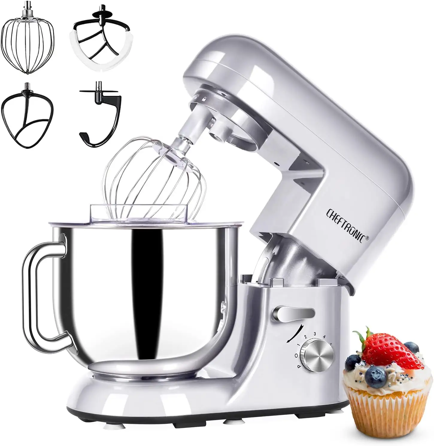 5/6.5 Dough Baking Mixer Electric Planetary Stand Mixer Home Kitchen Appliance for Cake and Bread Preparation