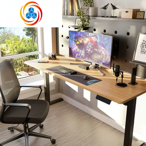 Escritorio Gaming RGB de Diseño Moderno con Ajuste Eléctrico de Altura, Giratorio y Extensible para Dormitorio, Estudio u Oficina, de Lujo y Sólido - Product Image 5