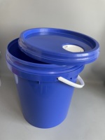Seau en plastique de 20 L, seau en plastique de 5 gallons avec bec verseur pour l'emballage d'huile lubrifiante