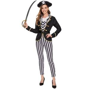 Disfraz de Pirata Rayado para Mujer, Tallas M-XL, Estilo Somalí, Ladrón de Mar, Capitana del Caribe - Product Image 6