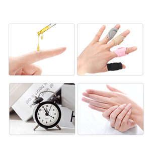 Attelle de doigt réglable avec sangle de <span class=keywords><strong>compression</strong></span> souple, support de doigt multicolore, bande immobilisante pour le doigt enclenché - Product Image 6