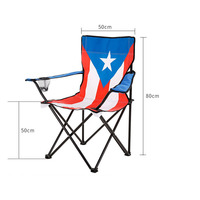 Drapeau grand accoudoir chaise de plage Portable chaise pliante patchwork luxe sport extérieur chaise longue pour voyage Pinic