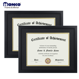 Homco 8.5x11 bằng tốt nghiệp khung với Mat màu đen gỗ khung làm cho 8.5x1111x14 inch giấy chứng nhận/giải thưởng hoặc A4 độ/tài liệu - Product Image 2