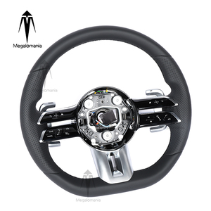 Volant en cuir pleine fleur compatible avec Mercedes Benz Gt W167 W177 W190 W204 W205 W206 W213 W217 W222 W223 W176 CLA <span class=keywords><strong>G63</strong></span> C63 C43 S65 - Product Image 5