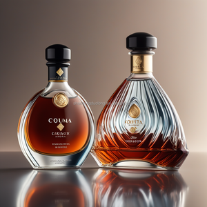 Bouteilles en verre Flint Premium 700ml/750ml pour Xo Brandy pour <span class=keywords><strong>Cognac</strong></span> Tequila Vodka Whisky <span class=keywords><strong>Rhum</strong></span> et autres alcools de liqueur Forme plate - Product Image 2