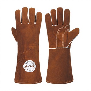 Gants de soudage en nylon résistant à la chaleur avec texture grainée et protection contre les chocs, robustes pour la construction industrielle et l'ingénierie - Product Image 1