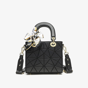 Sac <span class=keywords><strong>Daphne</strong></span> à motif géométrique en diamant, sac à main en PVC à motif géométrique en diamant, sac bandoulière - Product Image 5