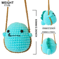 Vente en gros d'usine directe créative Crochet Ins Style mignon animal décalé breloque de voiture breloque de sac à la main pour cadeaux et décorations.