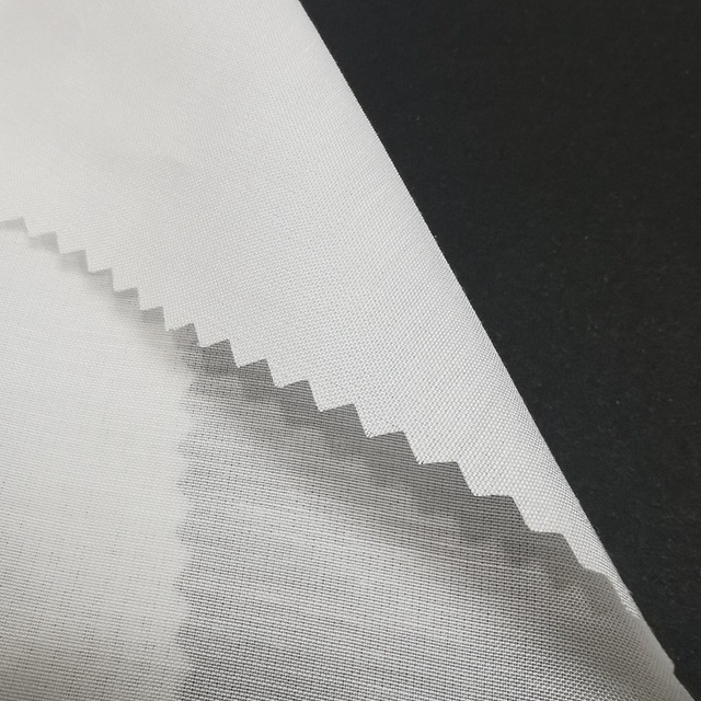 Medium Weight Glue-On-One-Side Cotton Iron-On Woven Fusible Interfacing with Elastic for Shirts Adhesive Woven Interlining