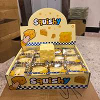 Juguete Antiestrés de Queso Transparente Gigante, Suave y Divertido, Regalo para Fiestas, Venta al por Mayor, Juguetes Sensoriales