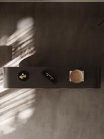 Meuble TV et table basse en bois de luxe moderne et épuré avec plateau en marbre pour salon, salle à manger, hôtel - Design écologique
