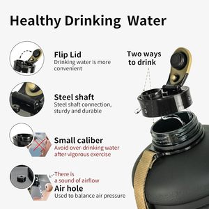 2.2 L Large Capacity Matt Custom Half-Gallon Stainless Steel Water Jugs BPA Free Leak-Proof Thermal Insulation Water Bottle for - Product Image 3
