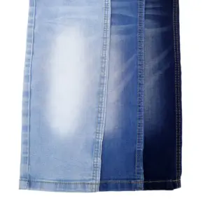 CP-3718 73%cotton 23%polyester 3%viscose 1%spandex Plus Size Women's Denim Cotton Denim For Short Stretch Denim Jeans Fabric