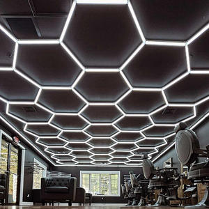 Usine Dengbei Wang Popula 110V Vente directe d'usine Atelier <span class=keywords><strong>automobile</strong></span> Lumière cellulaire hexagonale Plafonnier <span class=keywords><strong>à</strong></span> led pour <span class=keywords><strong>garage</strong></span> - Product Image 3