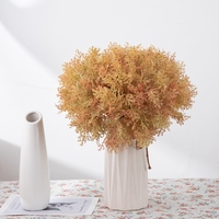 YC1100 Bouquet de plantes artificielles en plastique à 2 broches, Bouquet de roseaux pour la maison, arrière-plan, événement en plein air, Arrangement floral, décor