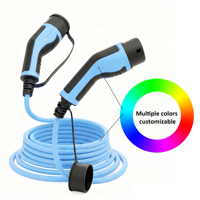 Câble de charge EV du fabricant d'origine Chargeur de voiture électrique étanche 22kW 32A Type 2 pour Evse Nouveau câble de charge de voiture électrique