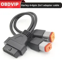 Linkyou Harley Davidson 2-in-1 4-Pin 6-Pin OBD2 Motorrad-Diagnosekabel Kupferleiter 12-24V Automobilverkabelung NET+OS 1