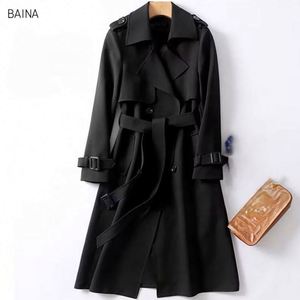 Nouvelle Trench-Coat Mi-Longue Femme Style Coréen Populaire, Coupe Ample, Printemps Automne - Product Image 3