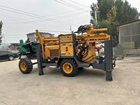 Foreuse rotative sur chenilles XL CSL200T à moteur diesel 65KW pour puits d'eau, diamètre de forage 100mm, profondeur max. 200m, double moteur