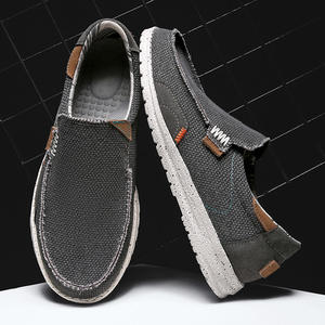 2027 NUOVI Mocassini Casual Trendy KJ da <span class=keywords><strong>Uomo</strong></span>, <span class=keywords><strong>Scarpe</strong></span> Traspiranti in Tela Slip-On per l'Autunno, Modello One-Step Export Leisure - Product Image 4