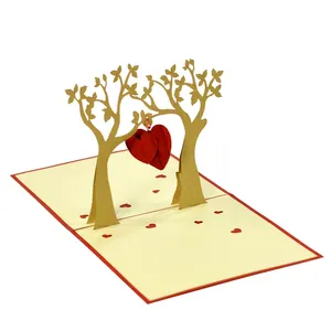 Приветствие 3D всплывающие поздравительные открытки для выражения своей любви в день Святого Валентина