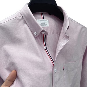 Autentica Camicia Oxford in Cotone da <span class=keywords><strong>Uomo</strong></span>, Manica Lunga, Colletto Rovesciato, Decorata con Perline, Versatile e Classica - Product Image 5