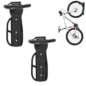Support mural pour vélo, système de rangement pour vélo, crochet vertical pour vélo, pour abri intérieur, facile à <span class=keywords><strong>accrocher</strong></span>/détacher, support robuste - Product Image 1