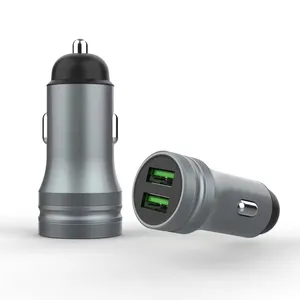 2022 Завод Модель 5V 2.4A смарт-устройство для быстрой зарядки зарядное устройство с двумя портами для автомобильного зарядного устройства USB сотовые телефоны быстрой зарядки автомобильное зарядное устройство
