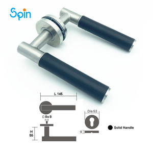 Poignées de porte en cuir Poignées de porte en acier inoxydable durables et résistantes aux intempéries personnalisées OEM <span class=keywords><strong>pour</strong></span> portes d'entrée Conception moderne à usage intensif - Product Image 5