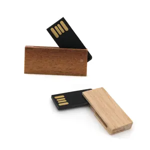 2024 New gỗ chip USB ổ đĩa flash thẻ màu nâu USB Stick Quà Tặng tùy chỉnh cho những dịp khác nhau Châu Âu ổ đĩa flash