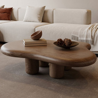 Table basse convertible contemporaine en bois massif, style antique et moderne, pour la maison, le bureau, la salle à manger et le salon
