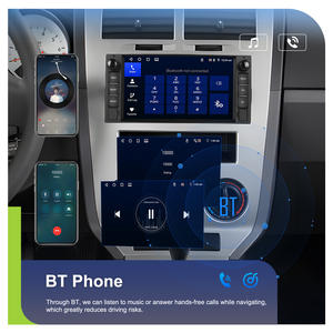 Podofo <span class=keywords><strong>7</strong></span> inch đơn vị đứng đầu 4 + 64GB đài phát thanh xe hơi không dây Carplay GPS/Wifi/BT/FM/RDS cho xe jeep/Chevrolet/Chrysler/Dodge OEM ODM - Product Image 2