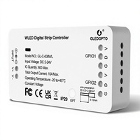 Pengontrol Lampu Digital Gledopto ESP8266 WiFi untuk Strip Lampu LED DC5-24V WS2812 2811 SK6812 RGBW 800 IC