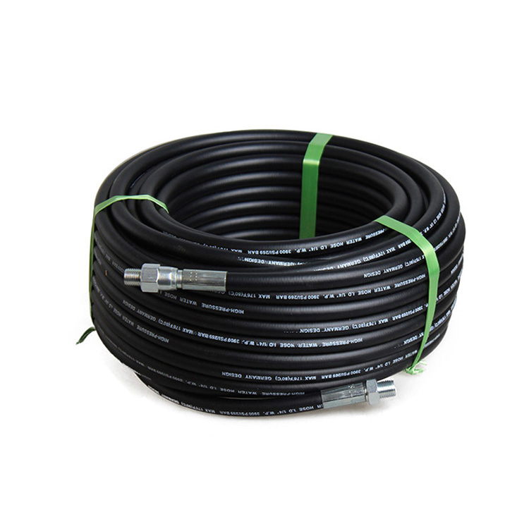 Мойка высокого давления BISON 100 футов, шланг для промывки канализации, черный Bison/oem 3/8 дюйма NPT 4000PSI ПВХ, ПВХ 1/4 м CN;ZHE 30,48 футов
