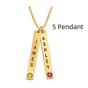 สร้อยคอแนวตั้งแบบปรับแต่งได้ ของขวัญวันแม่ - Product Image 6