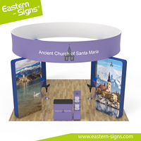 Stand modulaire portable 20-20 pour salon professionnel, équipement de présentation de vêtements, système d'exposition, toile de fond en tissu, bannière LED, sublimation par transfert thermique
