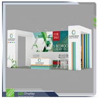 Stands d'exposition portables modulaires avec cadre en aluminium SEG et éclairage LED intégré pour salons professionnels