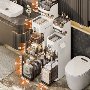 XJH moderne facile à installer armoire <span class=keywords><strong>de</strong></span> <span class=keywords><strong>rangement</strong></span> en plastique ménage multifonction pliable organisateur jouets vêtements <span class=keywords><strong>salle</strong></span> <span class=keywords><strong>de</strong></span> <span class=keywords><strong>bain</strong></span> chambre stockage - Product Image 5